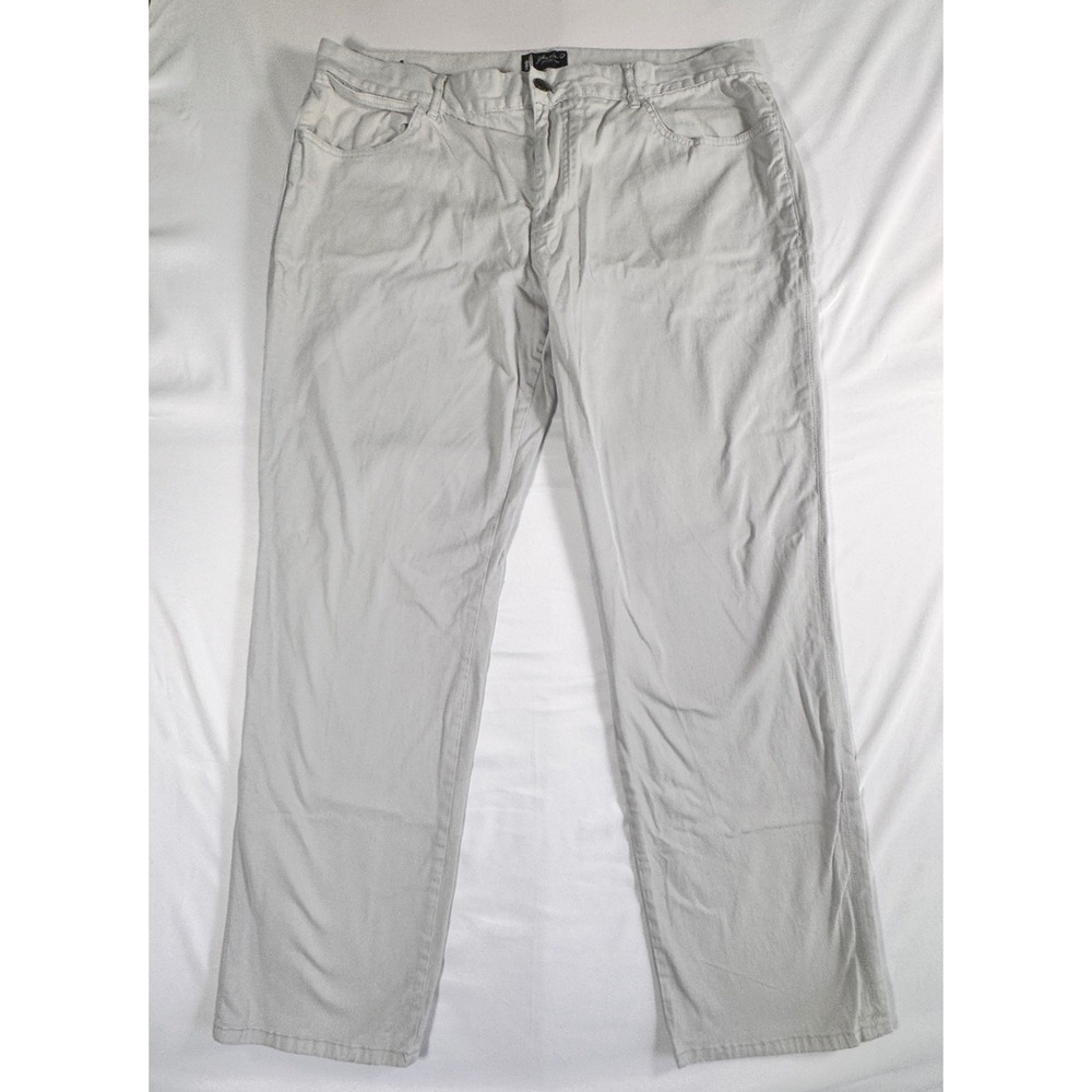 Johnnie-O Est Coast Prep Chino Pants Mens 40x33 Grey‎ Iron Cotton Stretch - Picture 3 of 7